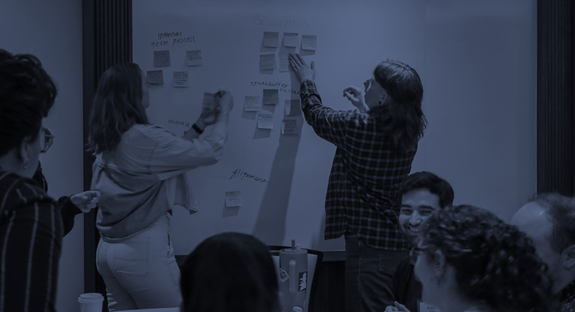 The For People team collaborating